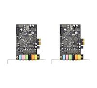 Pyatofly 2X Tarjeta de Sonido PCIe 7.1CH Sonido Envolvente Estéreo PCI-E de Audio de Audio de 7.1 Canales Incorporado CM8828