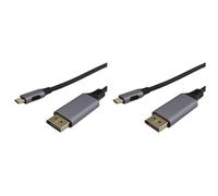 Pyatofly 2X USB C A 8K 60Hz Versión DP1.4 de Juego de Tipo C A DP HD 1 metro (4K144Hz 4K@120Hz 2K@165Hz)