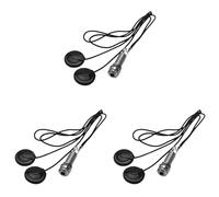 Pyatofly 3 x 21 pulgadas Longitud del cable 1/4 pulgadas Salida Jack 2 en 1 Piezo Disc Transductor para Guitarra Violín Ukelele Mandolina Banjo Violonchelo (con tapa)