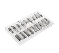 Pyatofly 360 piezas reloj resorte barra enlace pins kit de reparación de metal herramienta correa enlace pins Cotter bar reloj herramientas, plateado