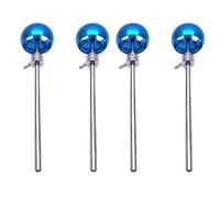 Pyatofly 4 Piezas Batidor de Pedal de Aleación de Aluminio Cabeza de Martillo Partes de Accesorios de Instrumentos de Percusión, Azul