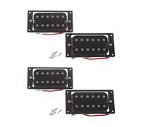 Pyatofly 4Pzs (2 Juego) Negro Humbucker Fonocaptor de Guitarra Electrica Bobina Doble + Tornillo del
