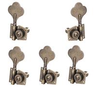 Pyatofly 5 Uds Guitarra Vintage Bajo Abierto Clavijas de AfinacióN Clavijas de MáQuina Sintonizadores 1L4R para 5 Cuerdas Bajo Bronce