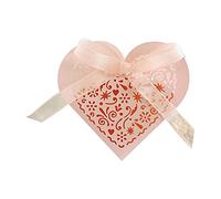 Pyatofly 50 cajas de boda, cajas huecas para , decoración para bodas, fiestas de cumpleaños ()
