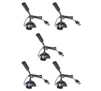 Pyatofly 5X Microfono USB Web Flexible Microfono de Cancelacion de Ruido para PC Ordenador Portatil Stand Negro