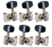 Pyatofly 6 clavijas de afinación de guitarra 3R3L, cabezales de máquina abiertos para guitarra acústica folk afinadores piezas