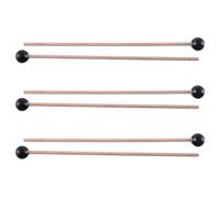 Pyatofly 6 Piezas de Cabeza de Goma Suave Palos de Madera Manejar de Campana Mazos Negro
