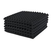 Pyatofly 6 Piezas Paneles AcúSticos, Tablero de Espuma para Estudio, Baldosas de CuñA de Cortafuegos Absorbentes de Sonido Que Ayudan una Reducir el Eco y el Ruido Innecesario