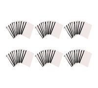 Pyatofly 60 bolsas de maquillaje de lona con cremallera, estuche para lápices, bolsas de manualidades en , bolsa de cosméticos, cremoso.