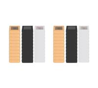 Pyatofly 60 mini cajas de papel kraft con ventana, caja de regalo para jabón, panadería, dulces (negro, marrón y blanco)