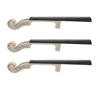 Pyatofly 6X Mástil de Violín de Arce de Tamaño 4/4 Diapasón de ébano Kit de Bricolaje para Violín con Voluta Tallado A Mano