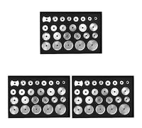 Pyatofly 75 piezas de metal y aluminio para cerrar relojes. Herramienta de reparación de relojes, plata