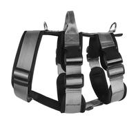 Pyatofly ArnéS para Perros Grandes a Prueba de Explosiones con Asa, Correas de Pecho Ajustables y Duraderas para Perros Grandes, Gris, L