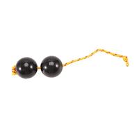 Pyatofly Bola RíTmica, Batidor de Huevos PercusióN de Calabaza Doble, Instrumento Kashaka, Bola de Tambor de Bola Musical, Sonajero Agitador, Negro