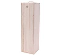Pyatofly Caja de embalaje de madera de la botella de vino tinto para la flauta de Hampagne Almacenamiento de papel de regalo de madera especial para el vino puede hacer caja de embalaje de regalo