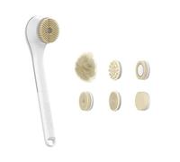 Pyatofly Cepillo Bhower EléCtrico Esponja de Ducha para la Espalda Cepillo Exfoliante Cepillo de Limpieza Exfoliante a Prueba de Agua Accesorios de BañO