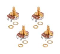 Pyatofly Eje PotencióMetros de Control de TamañO MéTrico Completo A500K PotencióMetros de Cono CóNico Pot para Guitarra EléCtrica Bajo (Juego de 4)