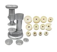 Pyatofly ES25 Tapa Trasera de Reloj Atornillada Prensa + 12 Moldes de PláStico Caja de Reloj de ReparacióN Universal-Herramientas de para