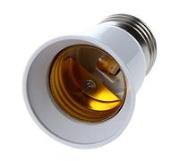 Pyatofly Extensor Adaptador Soporte de Bombilla E27 a E27 - Color Blanco Plateado