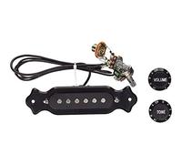 Pyatofly Fonocaptor de Bobina Simple de 6 Cuerdas Precableada Arnés con Potenciómetros de Volumen y Tono para Guitarra Eléctrica Caja de Cigarro