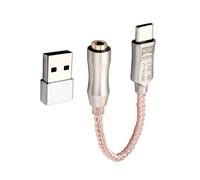 Pyatofly Interfaz de Audio USB Tipo C una 3,5 Mm ALC5686 HiFi DAC Amplificador de Auriculares DecodificacióN de Audio Digital Convertidor de Auriculares