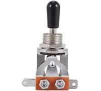 Pyatofly Interruptor de Palanca de Guitarra Eléctrica de 3 Vías en Negro (Agudos de Ritmo) Selector de Pastillas