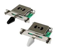 Pyatofly Interruptor de Palanca Selector de de 4 Piezas de 5 Vías para ST/SQ Series Interruptores de Cambio de Guitarra Eléctrica