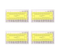 Pyatofly Juego de 4 cajas de herramientas para la reparación Kit de correas para correa Surtido de pasador de fricción Pin Clips Correas Pulseras Extremos para Remaches 10mm-28mm, Plata y .