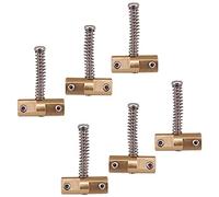 Pyatofly Juego de Sillines de Latón con Puente Compensado para Guitarra Sillín de Puente Estilo 10,8 mm para Parte de Guitarra Eléctrica TL Estilo de 6 Cuerdas (6 Piezas)