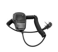 Pyatofly Micrófono de mano con altavoz de hombro con PTT para radio portátil estándar VX-231 EVX-531 VX-160 VX-168 VX-180