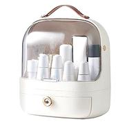 Pyatofly Organizador de Maquillaje para Tocador, Organizadores de Maquillaje y Almacenamiento con Portaescobillas, Organizadores para el Cuidado de la Piel, ExhibicióN de CosméTicos