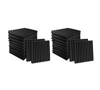 Pyatofly Paneles de Espuma Acústica Cuñas Paquete de 48 Paneles Acústicos 1 x 12 x 12 Pulgadas
