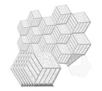 Pyatofly Paquete de 12 Paneles Acústicos Autoadhesivos, Paneles de Pared Insonorizados de 14 X 12 X 0,4 Pulgadas, Paneles Absorbentes de Sonido, C