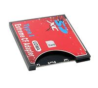 Pyatofly para tarjeta SD a CF, compatible con WiFi, tarjeta SD tipo i, adaptador para cámara SLR, color rojo
