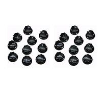 Pyatofly Perillas de Guitarra de 20 Piezas Perilla de Amplificador de Amplificador Perillas de Volumen de Tono Bajo para Guitarra Brass