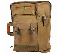 Pyatofly Portafolio de Arte Bolso Estuche Mochila Tablero de Dibujo Bolso de Hombro Cremallera Correas de Hombro para Pintor Estudiantes Arte Caqui