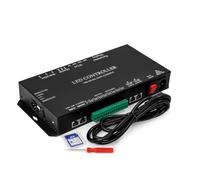 Pyatofly T8K Music+Consola Puerto de 8 Canales con Entrada de Micrófono/Entrada Auxiliar Controlador de Luz de Tira LED SPI-TTL para WS2811 WS2812B ENCHUFE UE