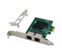 Pyatofly Tarjeta de Red BCM5720 PCIE X1 Gigabit Ethernet Servidor de Puerto Dual Tarjeta Adaptadora de Red Compatible con PXE VLAN