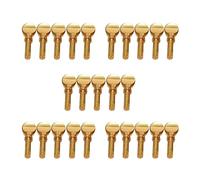 Pyatofly Tornillos de apriete de cuello para saxofón y saxofón de cobre dorado, soprano, tenor alto, tenor, madera, piezas de instrumentos de viento, paquete de 25