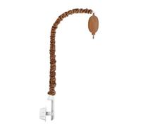 Pyatofy Soporte para Campana de Cama con de Imitación de Madera y Cubierta de Tela con Imitación de Madera, Colgante de Campana de Cama con Diseño de Madera y Caja de Música