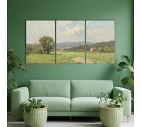PYBILDCYJ Cuadros en Lienzo Moderno 40x60 cm Paisaje rural rústico Set 3 Decoración Pared para Salón y Dormitorio Impresión HD, Listo para Colgar, Regalo Decoracion Hogar