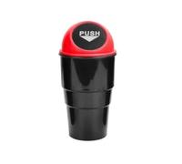 PYBYCEGNZK Basurero para Coche Abs Basura Bote Automóviles Polvo Estuche Protector Bin Caja Coche-estilo Contenedor de Basura para Coches(Red)