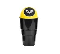 PYBYCEGNZK Basurero para Coche Cubo De Basura Para Coche Estuche Protector Para Polvo Caja Estilo Amarillo Rojo Azul Negro Y Gris Contenedor de Basura para Coches(Yellow)