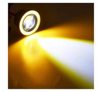 PYBYCEGNZK Kit halo para faross 2 Faros Led COB Coche DC 12V Ojos Ángel Luz Antiniebla, Faro Brillante Resistente Al Agua Lámpara Señal Giro Diurna DRL Faros Angel Eyes para coche