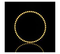 PYBYCEGNZK Kit halo para faross Anillo Led Halo Coche Ojos Ángel Motocicleta Automotriz Luz Circular DRL Faro Circulación Diurna 60mm 70mm 80mm 2 Uds Faros Angel Eyes para coche