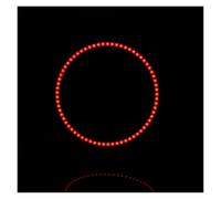 PYBYCEGNZK Kit halo para faross Anillo Led Halo Coche Ojos Ángel Motocicleta Automotriz Luz Circular DRL Faro Circulación Diurna 60mm 70mm 80mm 2 Uds Faros Angel Eyes para coche