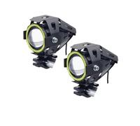 PYBYCEGNZK Kit halo para faross Faro LED Ojo Ángel Para Motocicleta Lámpara Conducción Auxiliar Para Mini Luz Antiniebla Foco Delantero Para ATV Scooter Faros Angel Eyes para coche