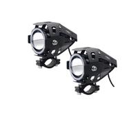 PYBYCEGNZK Kit halo para faross Faro LED Ojo Ángel Para Motocicleta Lámpara Conducción Auxiliar Para Mini Luz Antiniebla Foco Delantero Para ATV Scooter Faros Angel Eyes para coche
