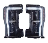 PYBYCEGNZK Luces Delanteras Coche Para Ford F250 2017-2019 Actualización Lente Proyector Dynamic 2 Plug And Play Lámparas Delanteras Automóvil Conjunto Faros Delanteros LED Automóvil