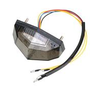 PYBYCEGNZK Luz Trasera Moto Para Todo Tipo De Clima Luces De Freno Intermitentes Para Motocicleta Indicador Señal 11 LED Traseras Señales Giro Impermeable(GRAY)